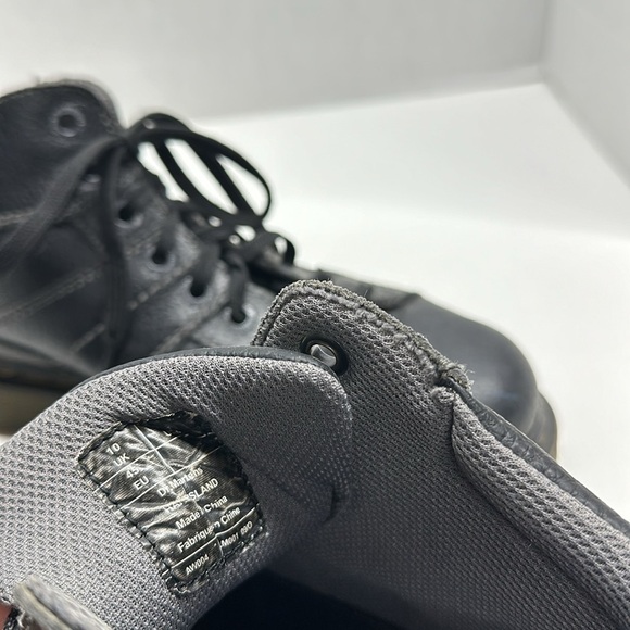 Dr Martens Harrisland Boots Leather Lace Up Work Shoes Docs Black Men\'s Size 11 main image 4